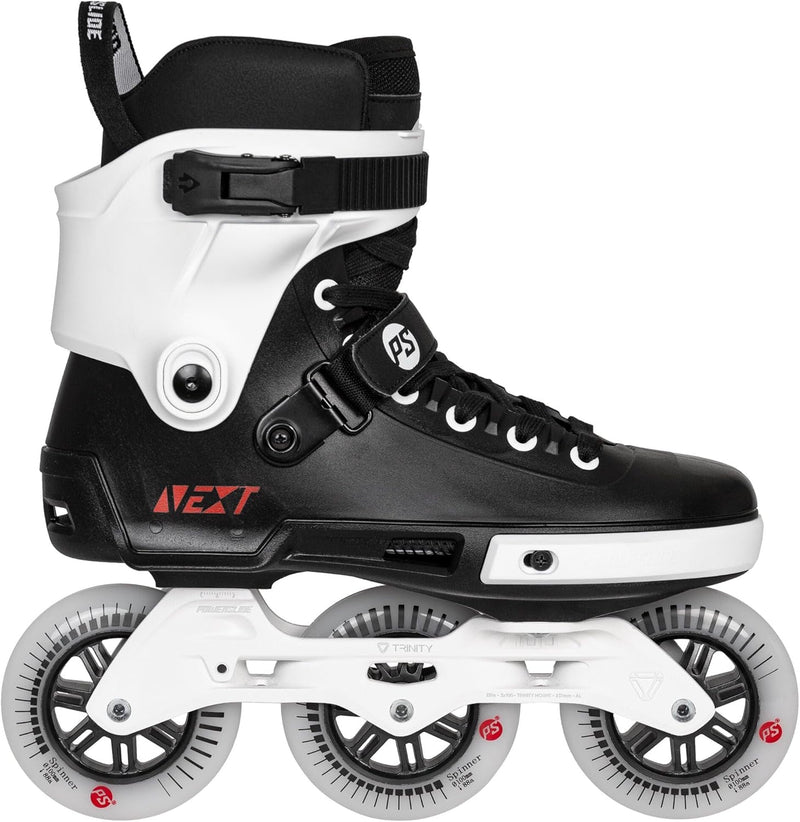 Powerslide Inline Skate Next Core Black 100, für Urban und Fitness, für Damen und Herren 42-43, 42-4