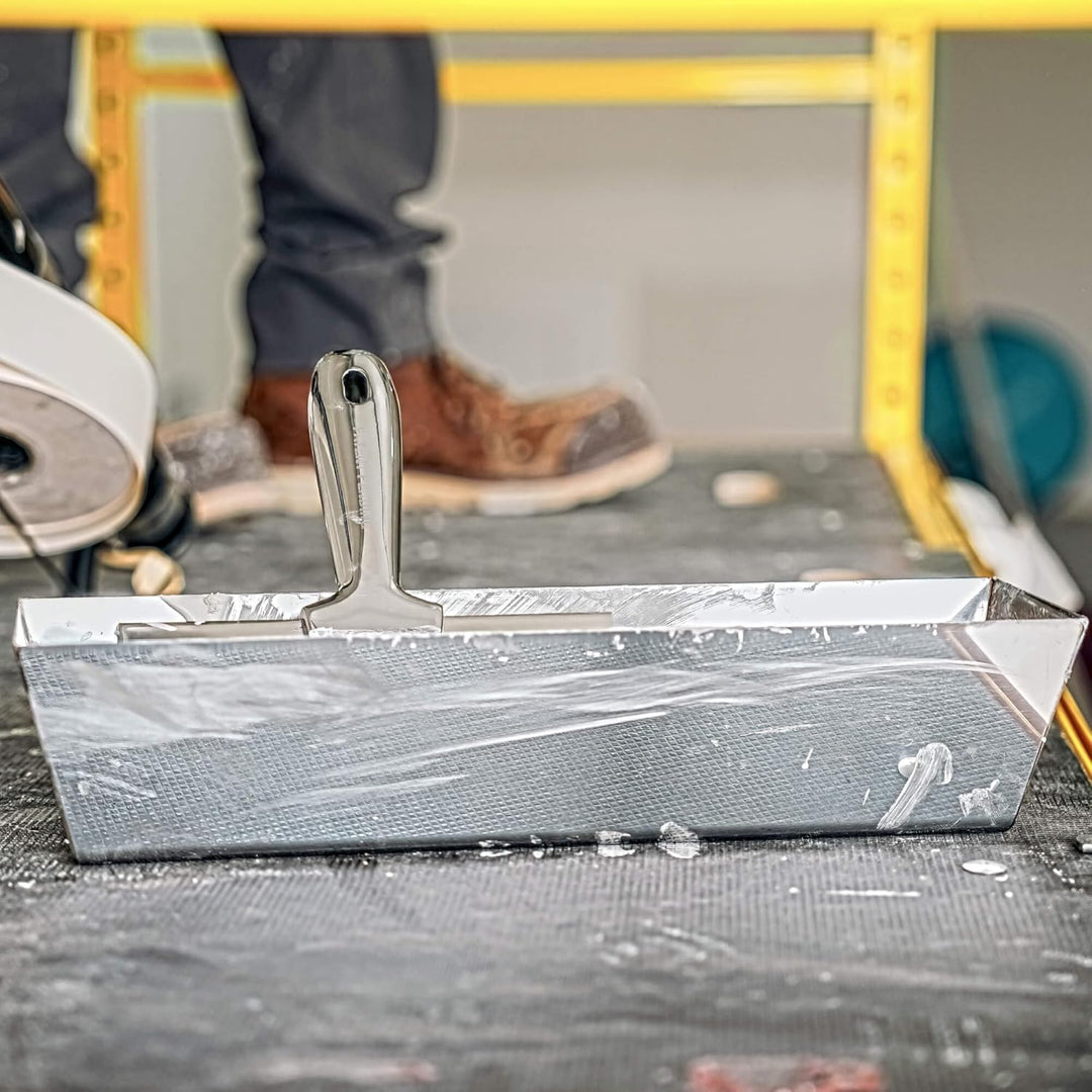 DEWALT 12" Drywall Mud Pan | Stainless Steel | DXTT-2-332 12 Inch, 12 Inch