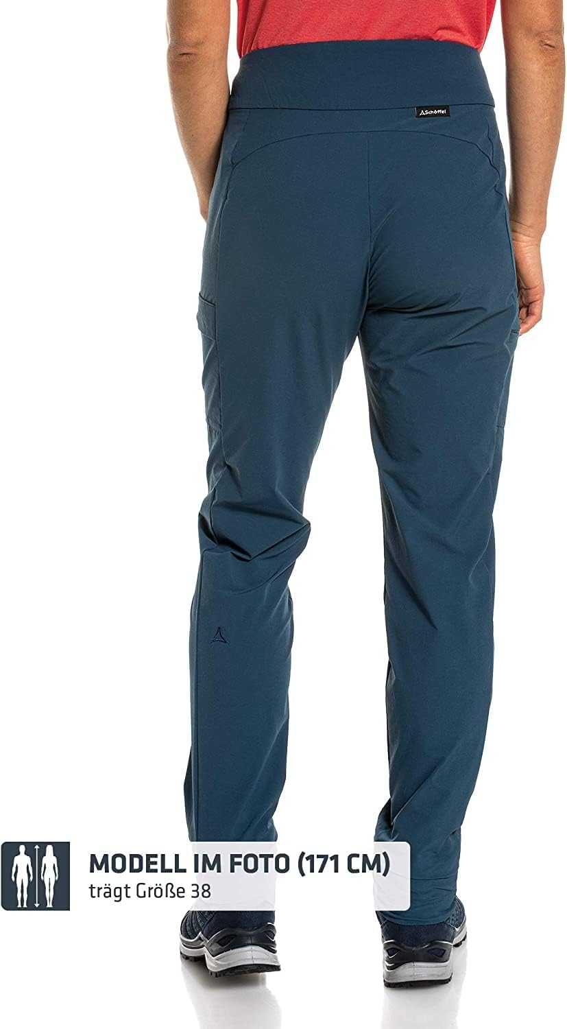 Schöffel Damen Tight Teisenberg L, Wasserabweisende, leichte Sommerhose, robuste Outdoor Hosen mit h