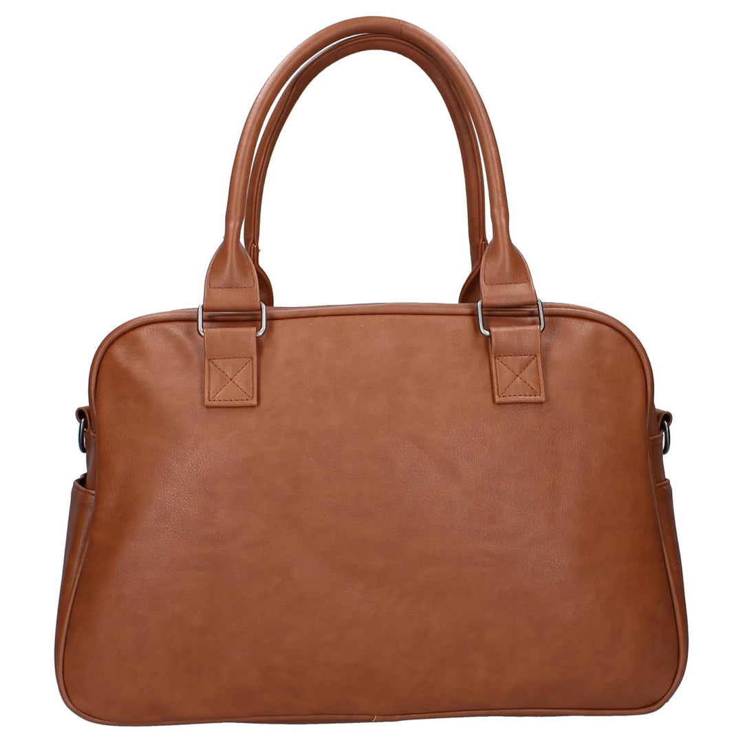 Kidzroom Luiertas -Cognac- Vegan Leather met ster 30*48*16cm Blau, 30*48*16cm Blau