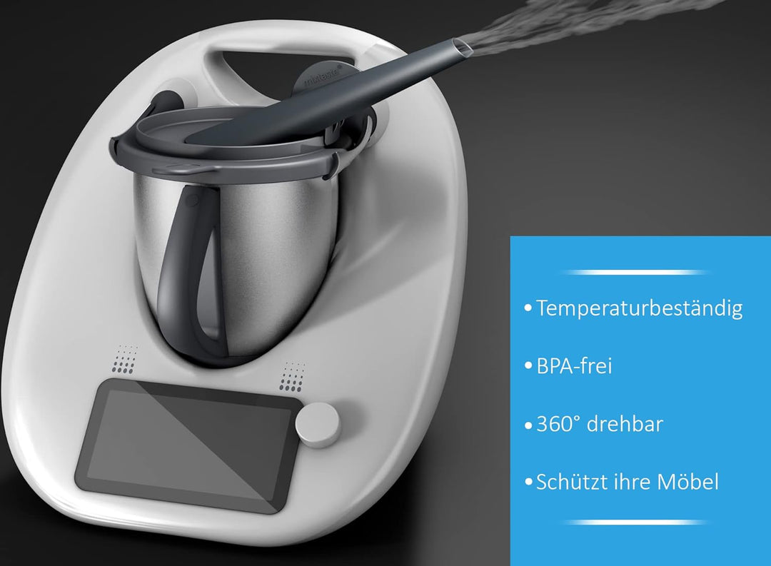 Dampfumleiter kompatibel mit Thermomix TM5, TM6, TM Friend, mit geschütztem überlaufschutz, Dampfuml