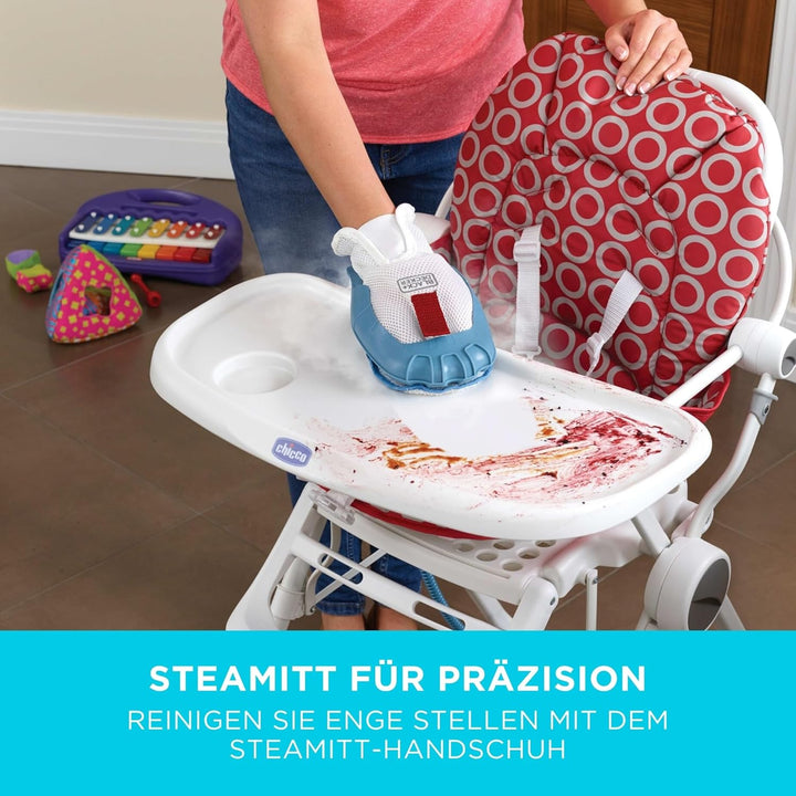 Black+Decker 15-in-1 Dampfbesen Steam-mop (mit Steamitt Dampfhandschuh zur Oberflächenreinigung, Aut