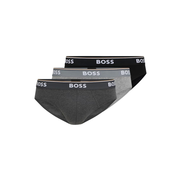 BOSS Herren Slip (3er Pack) M Grau/Anthrazit/Schwarz, M Grau/Anthrazit/Schwarz