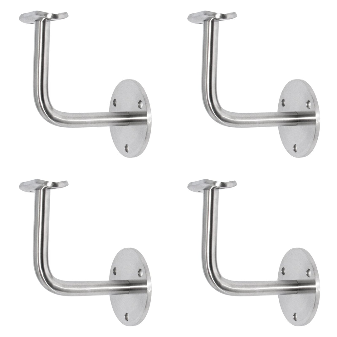 PRIOstahl Handlaufhalter Handlauf Wandhalter Handlaufstütze - 4 x Handlaufträger an die Wand für 42,