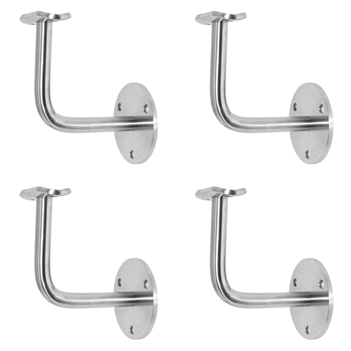 PRIOstahl Handlaufhalter Handlauf Wandhalter Handlaufstütze - 4 x Handlaufträger an die Wand für 42,