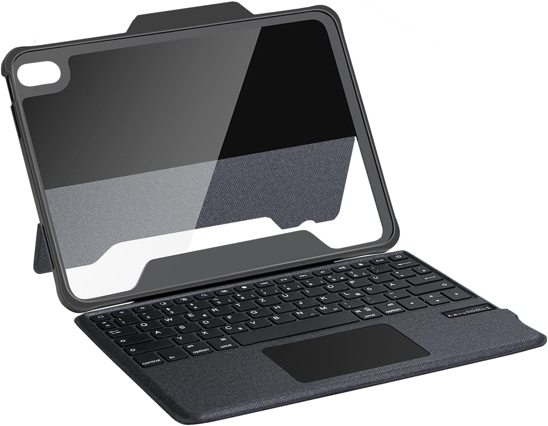 DEQSTER Rugged Touch Keyboard Folio für iPad 10.9" (10. Generation) - Tastatur Hülle - Bluetooth - T