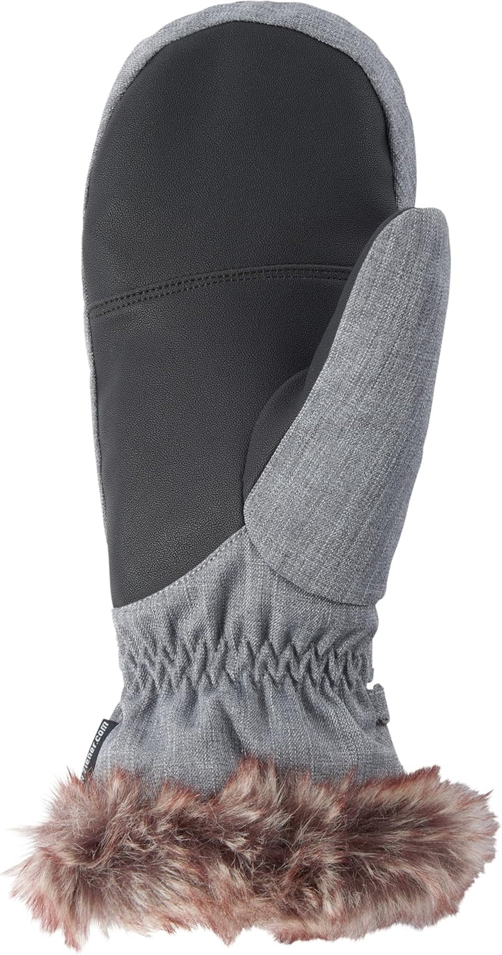 Ziener Damen KEM Mitten Lady Glove Ski-Handschuhe/Wintersport | Warm, Atmungsaktiv 8 grey melange, 8