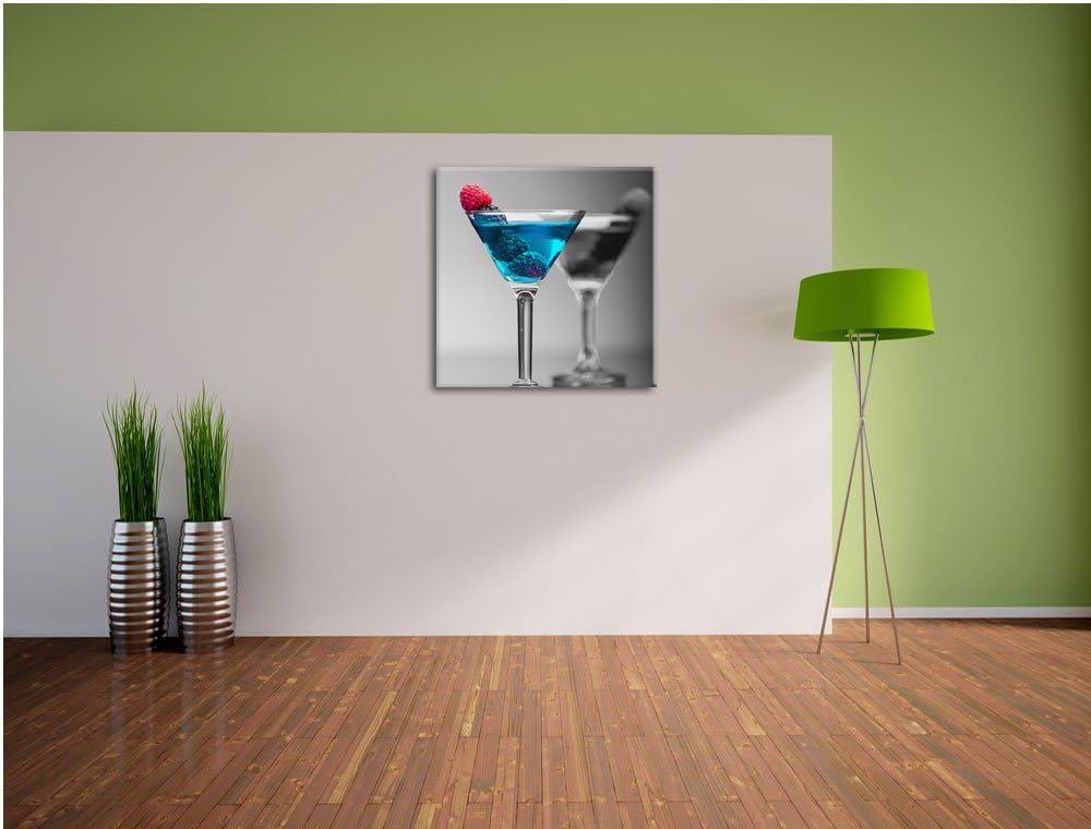 Pixxprint Leckere frische Cocktails als Leinwandbild Quadratisch/Grösse: 70x70 / Wandbild/Kunstdruck