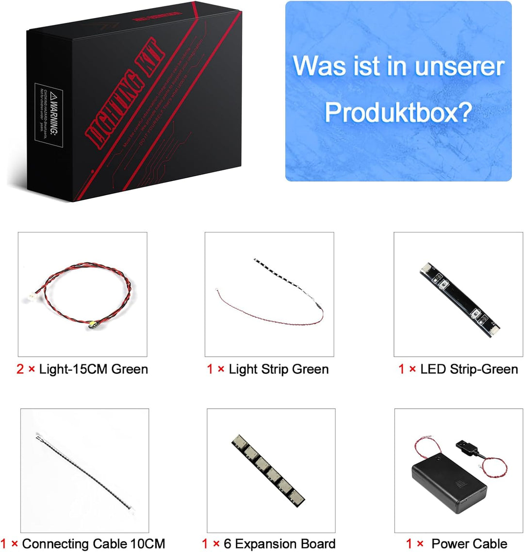 LocoLee Licht Set Kompatibel mit Lego 77247 KICK Sauber F1 Team C44 Rennauto, Nur Lichter Set, Licht
