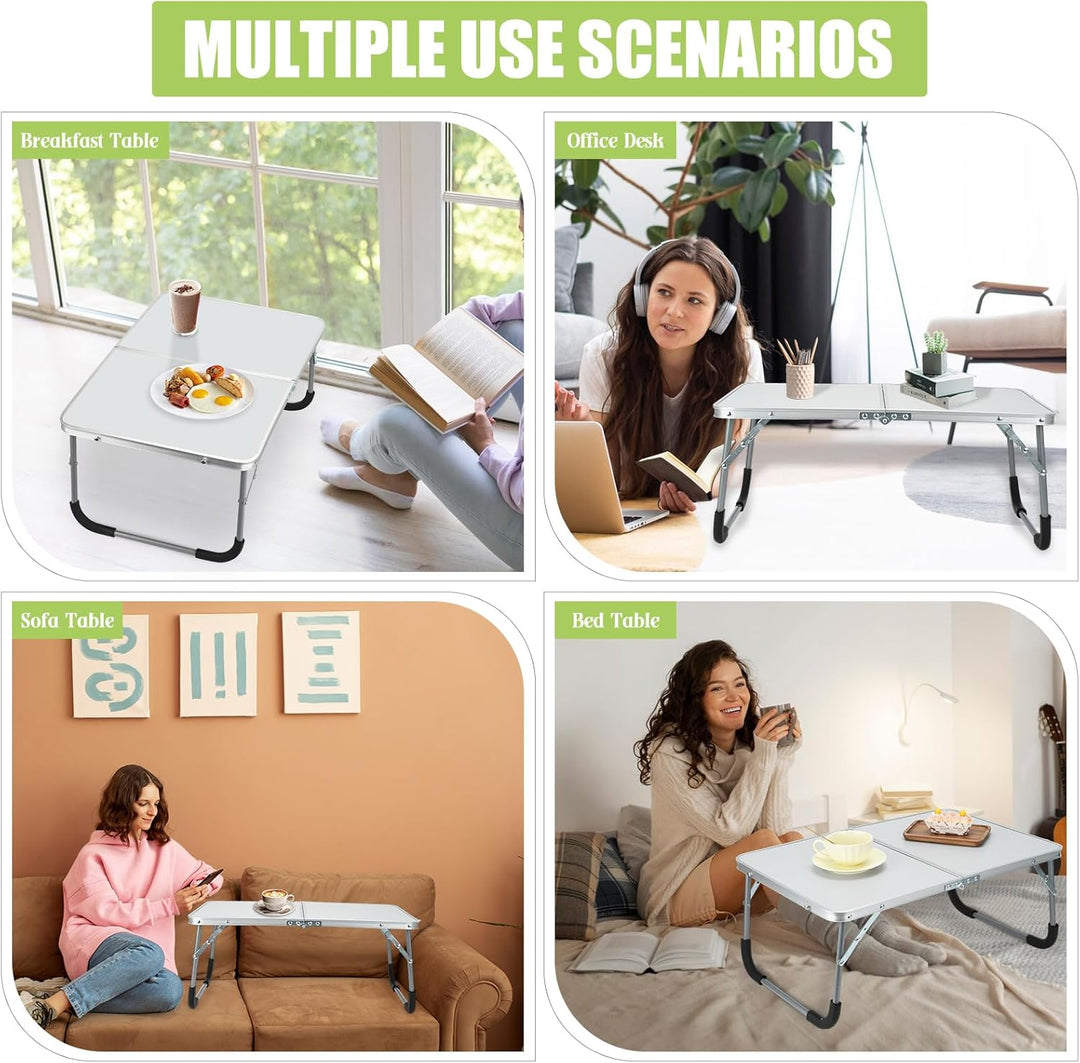 BSDLZCH Foldable Laptop Table Tragbares Frühstückstablett, multifunktionaler Faltbarer Laptoptisch f