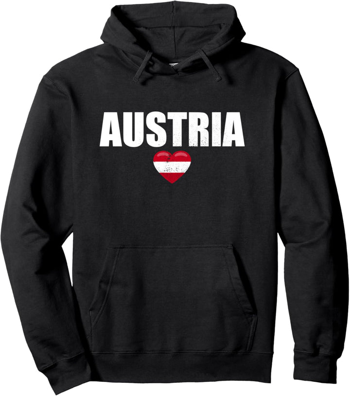 Austria Österreich Österreichische Flagge Österreicher Pullover Hoodie
