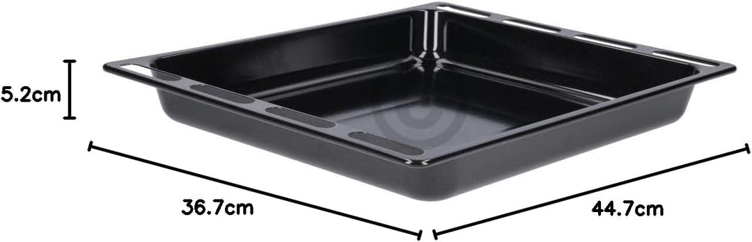 Hohes Backblech kompatibel mit e Hotpoint C0099622 kompatibel mit Whirlpool 482000022808 emaillierte