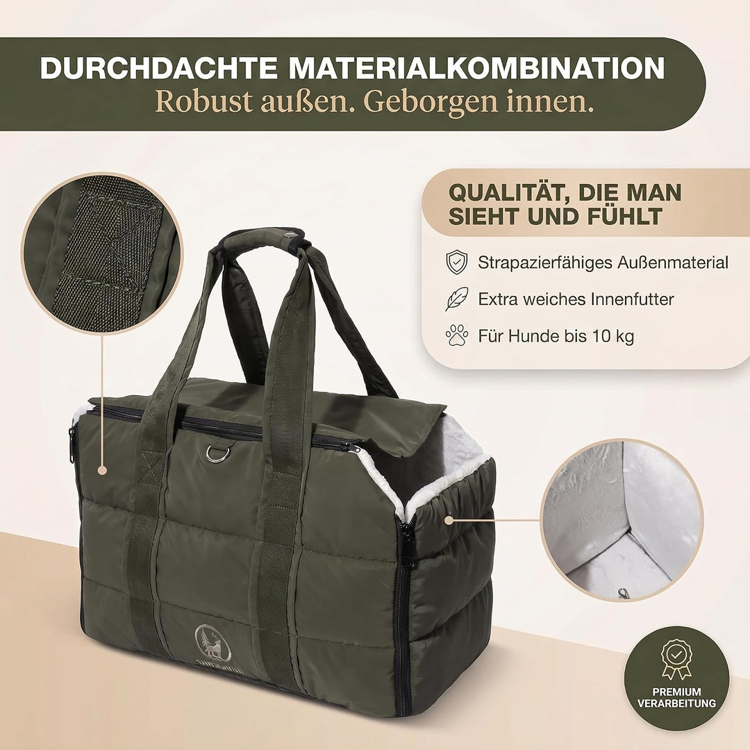 2-in-1 Hundetasche für kleine Hunde 10kg – Hundetragetasche &amp; Reisedecke – Tragetasche für Welpen &amp;