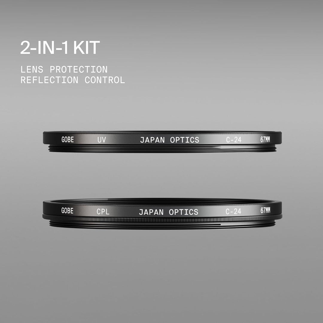 Gobe 39 mm UV Filter + Polfilter (CPL) - Filter Kit, 39 mm