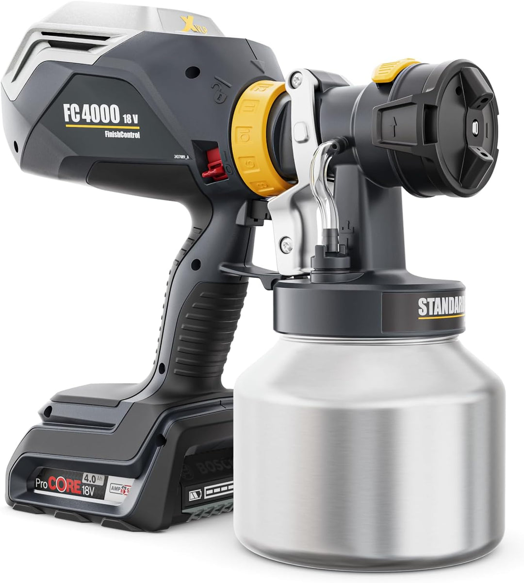 WAGNER FinishControl 4000 18V StandardSpray Kit - das mobile XVLP Akku-Farbsprühsystem inkl. Akku FC