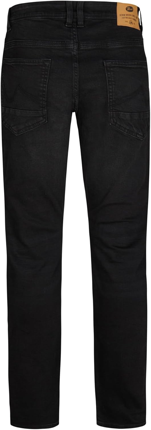 Petrol Industries Herren Men Denim Tapered Anzughose 28W / 34L Black Stone, 28W / 34L Black Stone