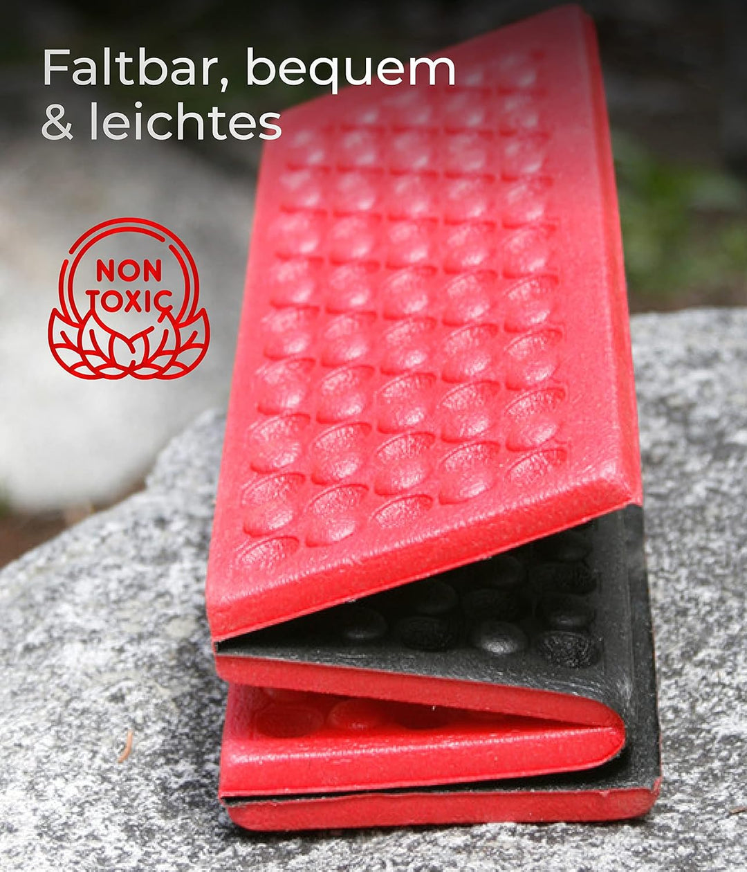 AceCamp Tragbare ultraleichte Mini-Klappmatte, wasserdicht, Schaumstoff-Sitzpolster für Outdoor-Akti