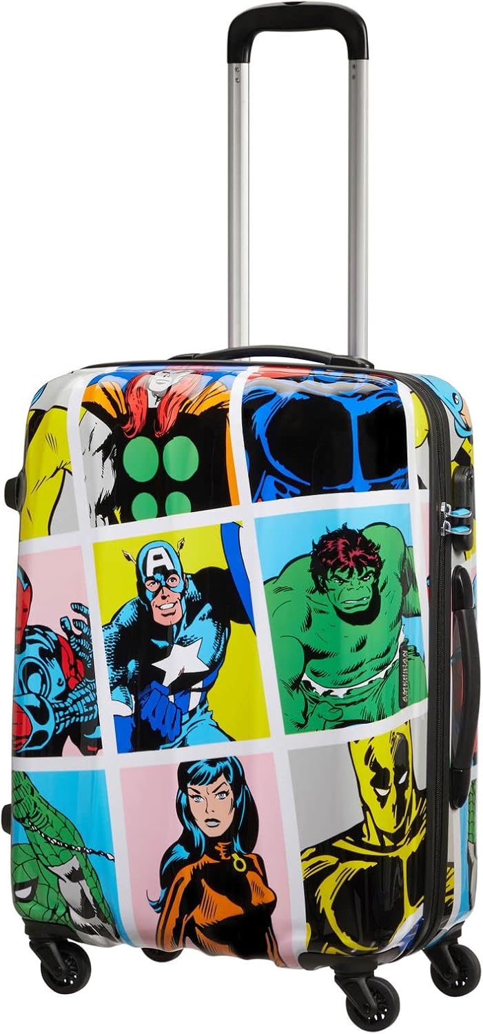 American Tourister Marvel Legends - Spinner M Koffer, 65 cm, 62.5 L, Mehrfarbig (Marvel Pop Art) Meh