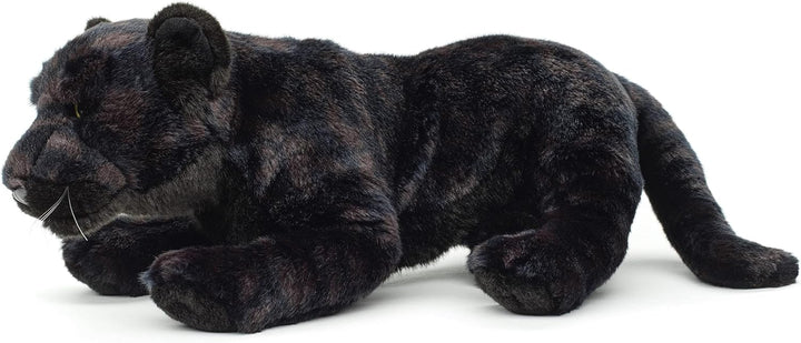 Uni-Toys - Schwarzer Panther, liegend - 44 cm (Länge) - Plüsch-Wildtier - Plüschtier, Kuscheltier, 4