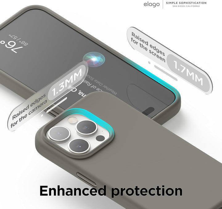 elago Magnetische Silikonhülle Kompatibel mit iPhone 15 Pro Max Hülle, Kompatibel mit MagSafe Alles