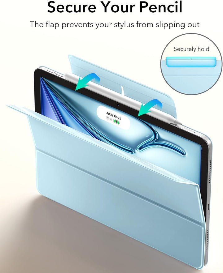 ESR für iPad Air 11 Zoll 2026 Hülle M4/M3/M2, iPad Air 5/4 Hülle (2025/2024/2022/2020) Starke Magnet