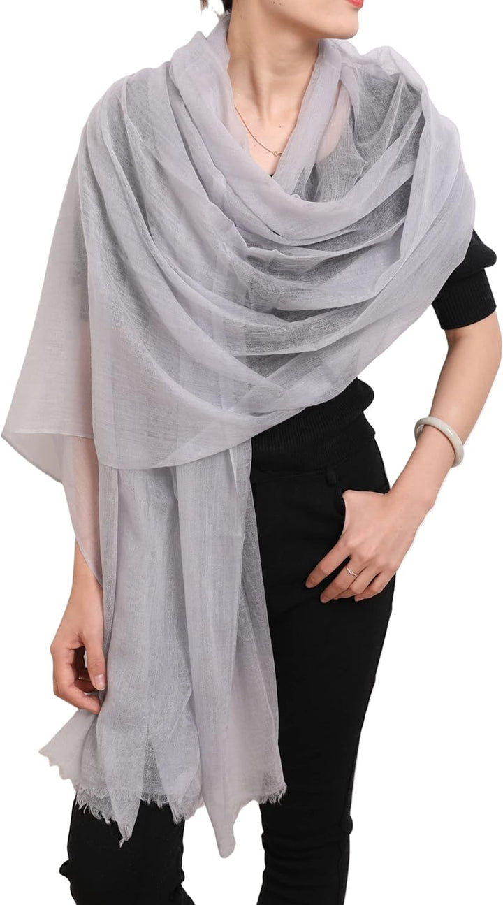 Prettystern Damen 100% Kaschmir feder-leicht Ring Pashmina Schal Abendkleid Stola aus feiner 200 gar