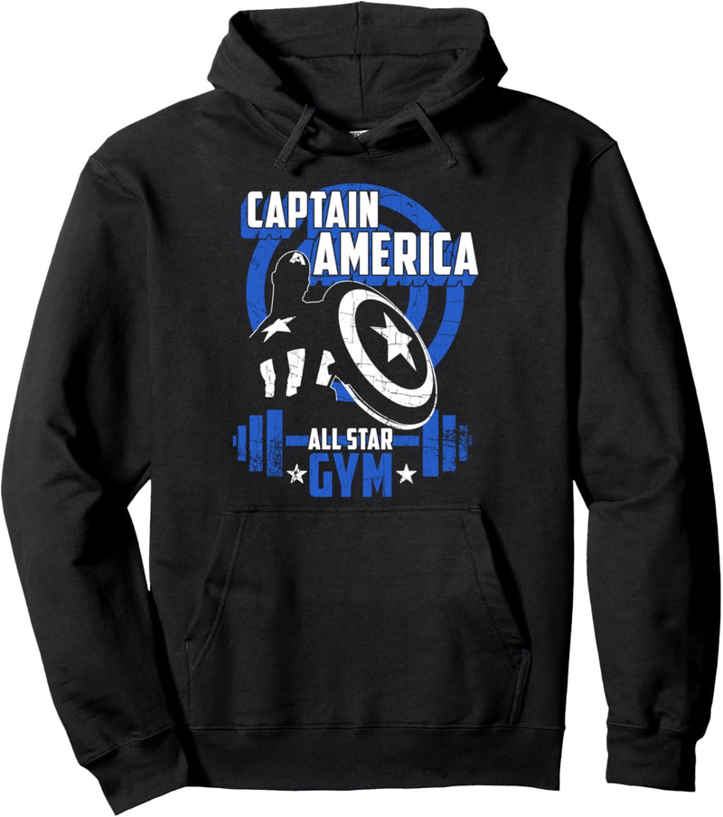 Marvel Captain America All-Star Gym Silhouette Hero Pullover Hoodie