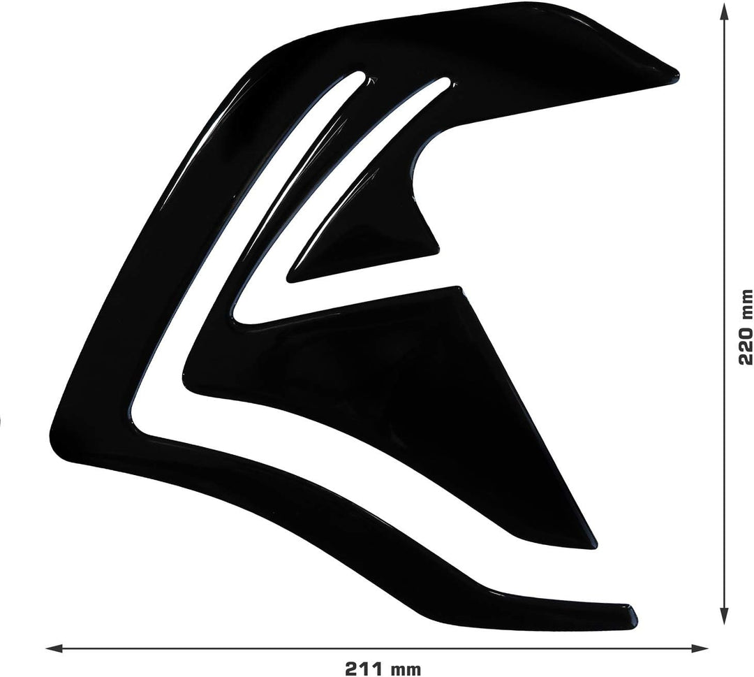 BIKE-label Seitentank Pad schwarz kompatibel für KTM 1050 1090 1190 1290 Adventure 800120