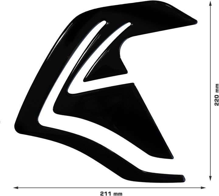 BIKE-label Seitentank Pad schwarz kompatibel für KTM 1050 1090 1190 1290 Adventure 800120
