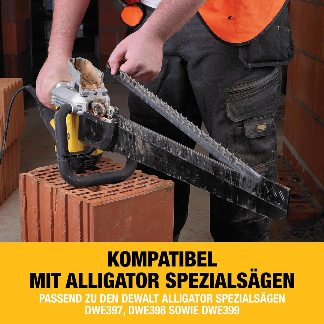 DeWalt Alligator- Spezialsägeblätter (Arbeitslänge 430 mm, Zahnmaterial: HM, für einfache Schnitte i