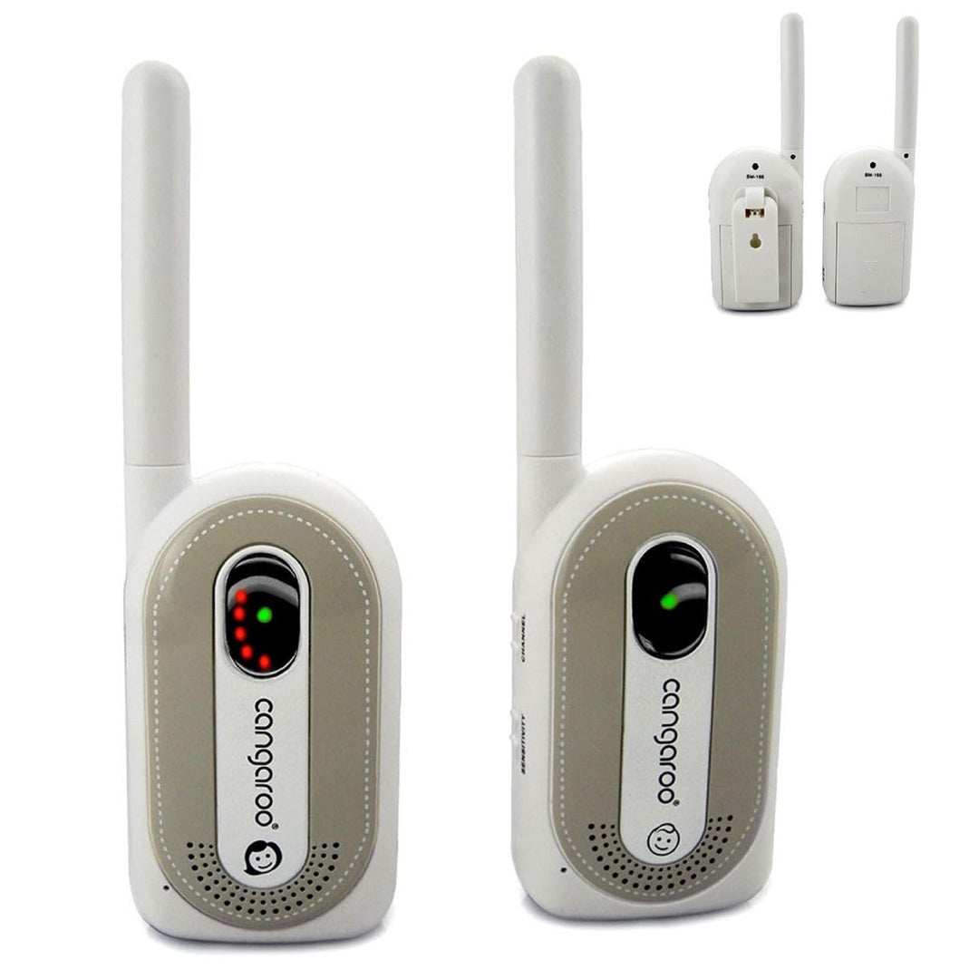 Babyphone Maternal Instinct bis 1,3 km Reichweite, Empfänger mit Gürtelclip grau, grau