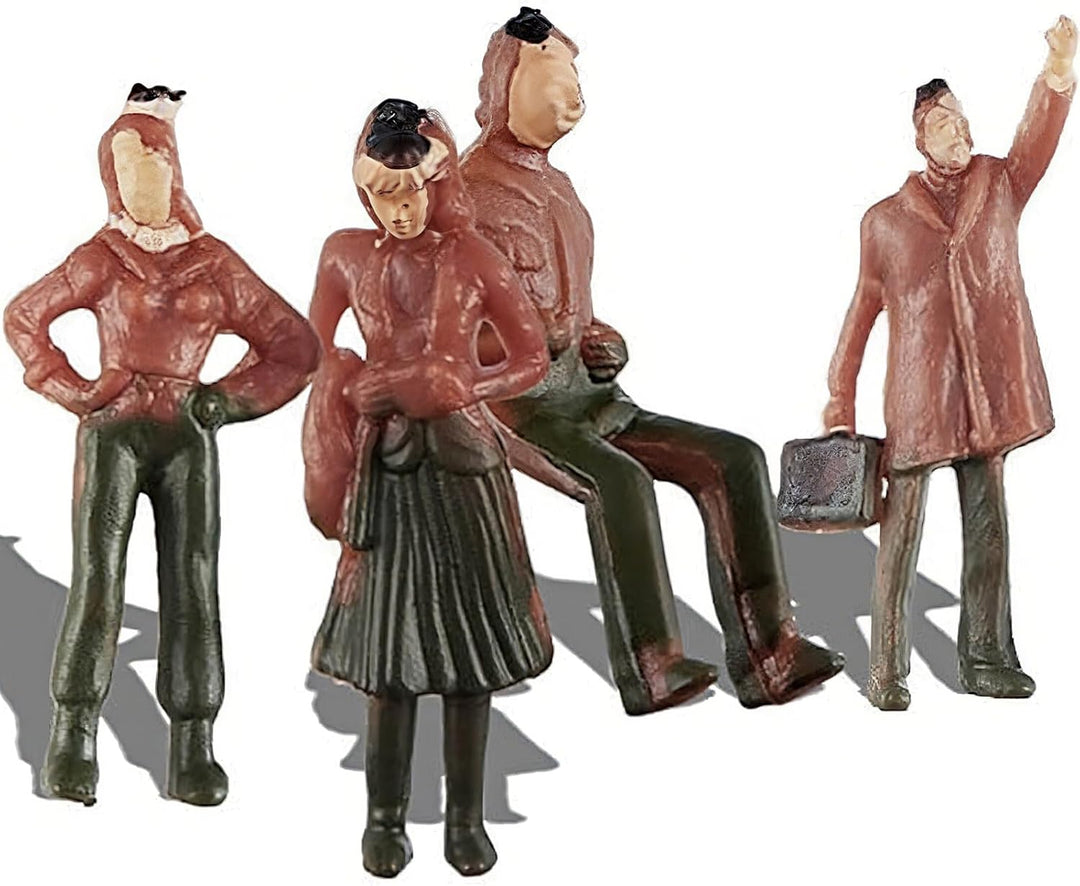 Gejoy 100 Stücke Figuren Modell für Züge und Architektur - Plastik Menschen Sitzend und Stehend für