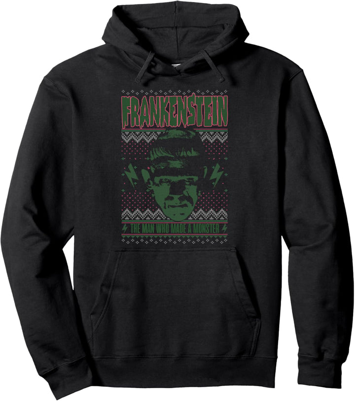 Universal Monsters Christmas Frankenstein Monster Pullover Hoodie