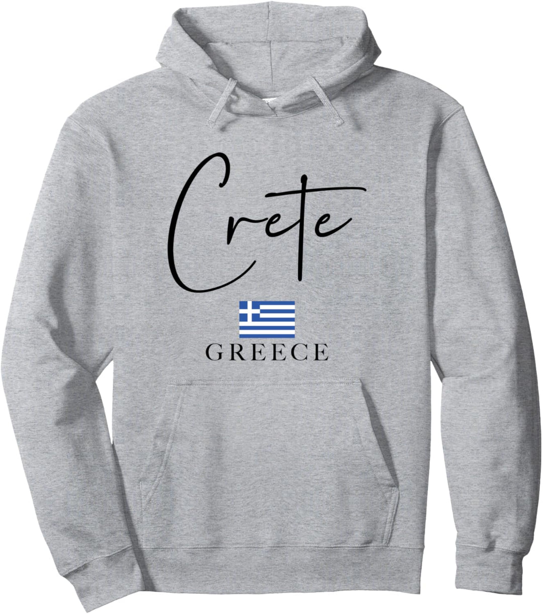 Griechenland-Flagge Urlaub – Insel Kreta Pullover Hoodie