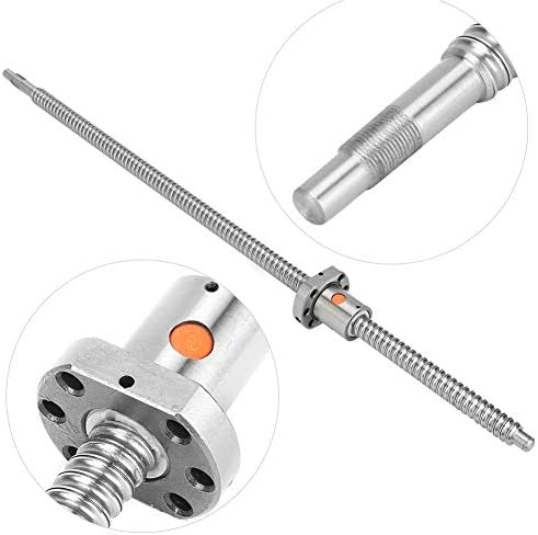 SFU1605 Gewindespindel 600 mm Edelstahl Kugelumlaufspindel mit BK12 / BF12 Unterstützung und 6,35 x