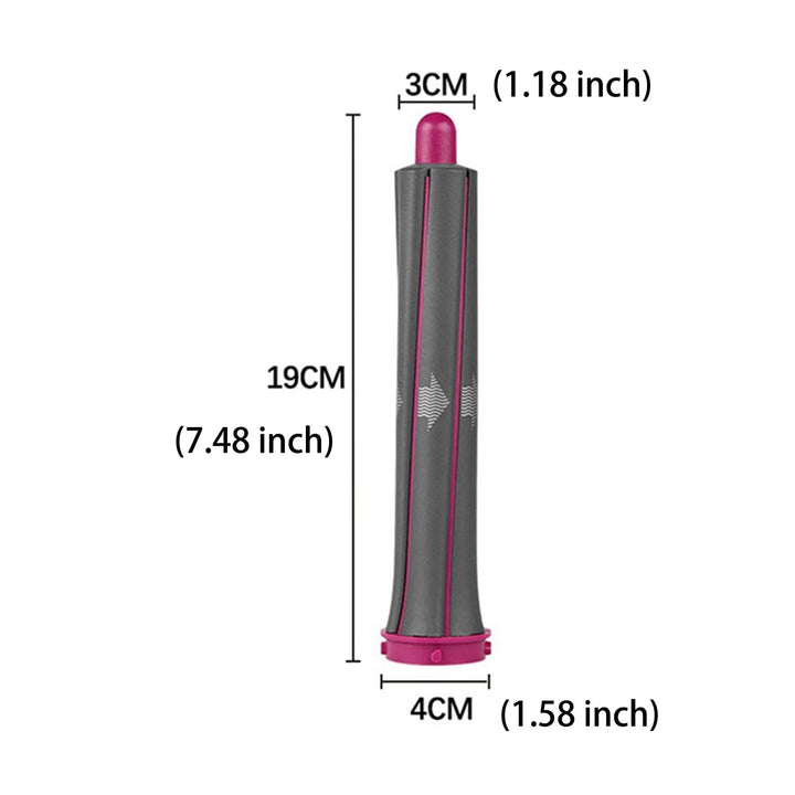 2 Stück lange Lockenwickler für Dyson Airwrap Styler, 30 mm links und rechts Lockenwickler, Rollstab