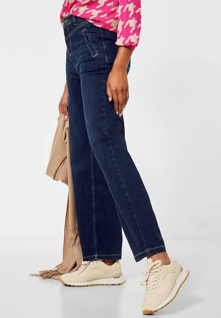 Street One Damen Culotte Jeanshose 28W / 32L Deep Indigo Used, 28W / 32L Deep Indigo Used