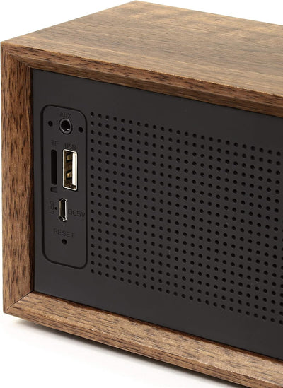 Dynavox FMP3 BT, kompaktes FM-Küchenradio in edlem Holz-Design, portabler Wireless-Lautsprecher mit