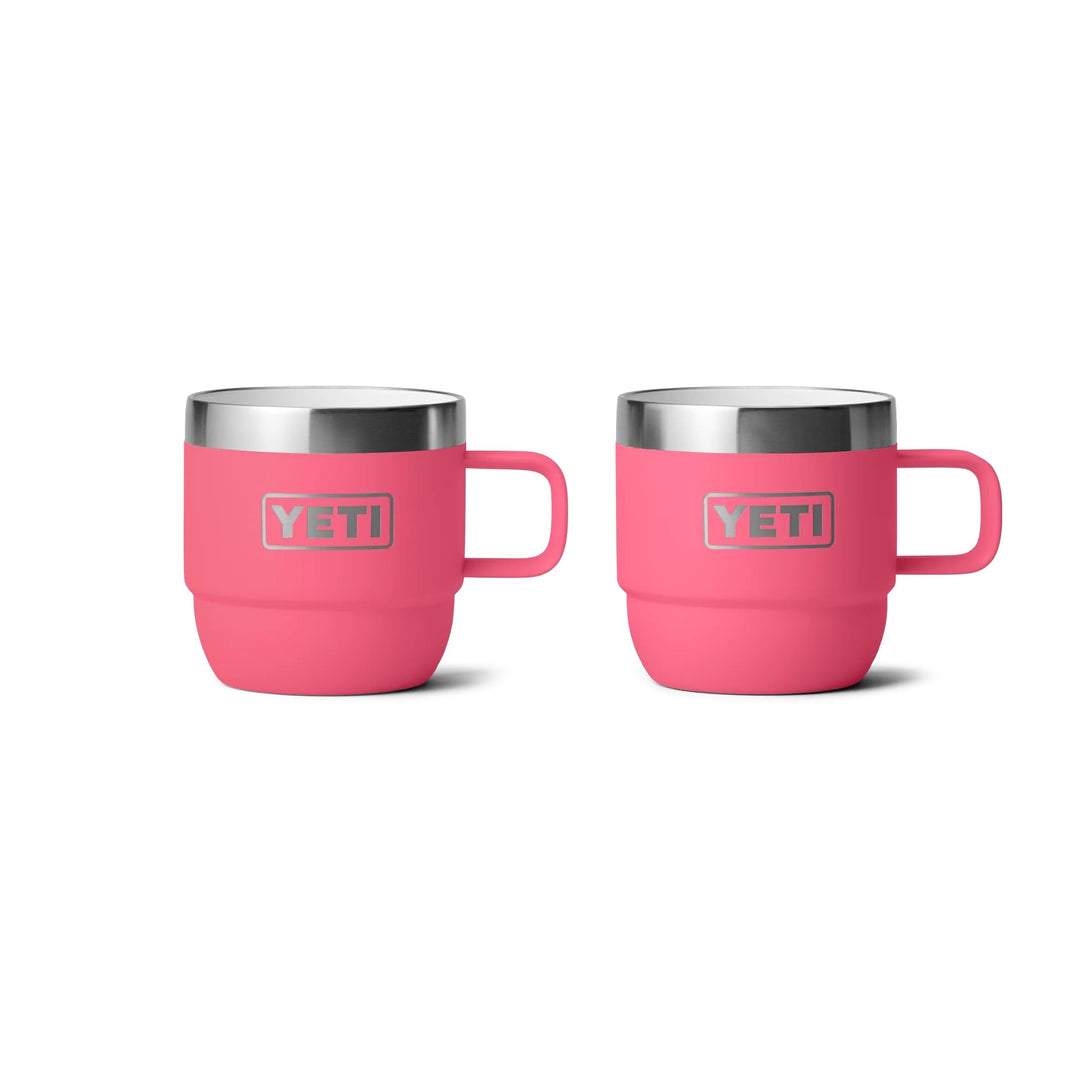 YETI Rambler Stapelbare Tasse Mit DuraSip Keramikbeschichtung, Tropical Pink, 2 Pack 6 oz (177 ml),