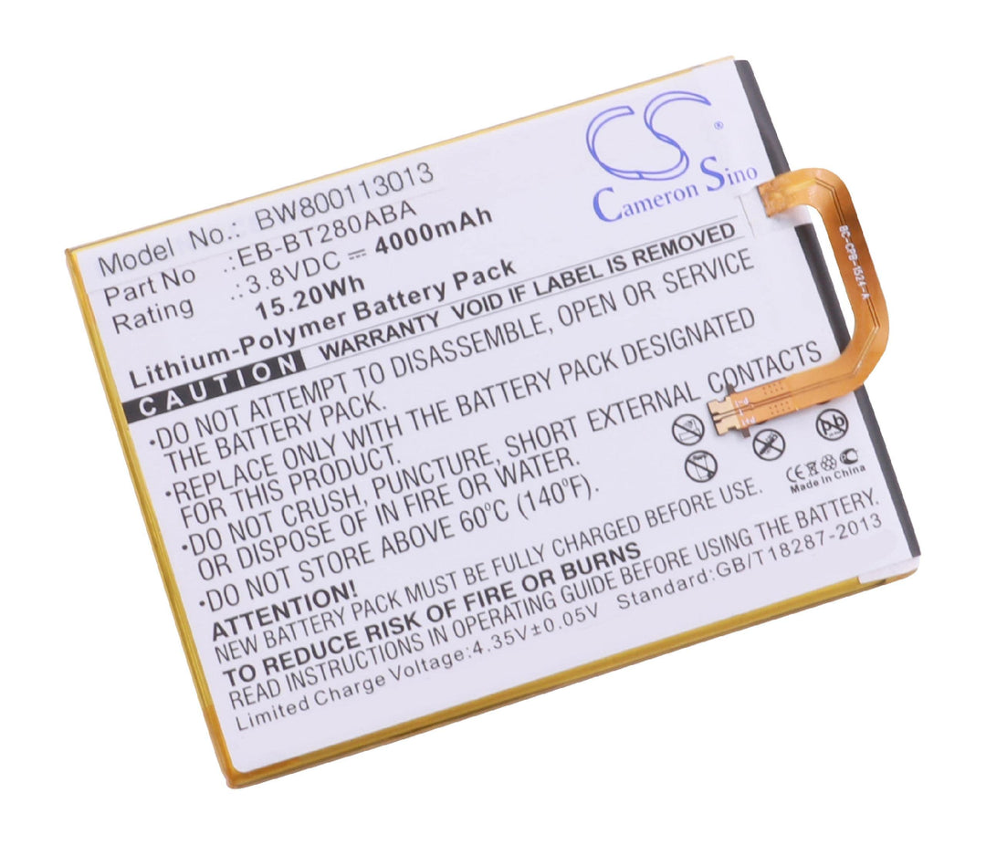 vhbw Akku kompatibel mit Samsung Galaxy Tab SM-T280, A 7.0 Tablet Pad (4000mAh, 3,8V, Li-Polymer)