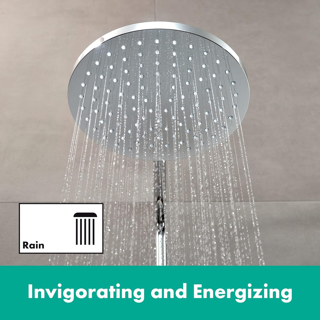 hansgrohe wassersparender Duschkopf Vernis Blend, Kopfbrause 5,4l/min, Regendusche mit 1 Strahlart,