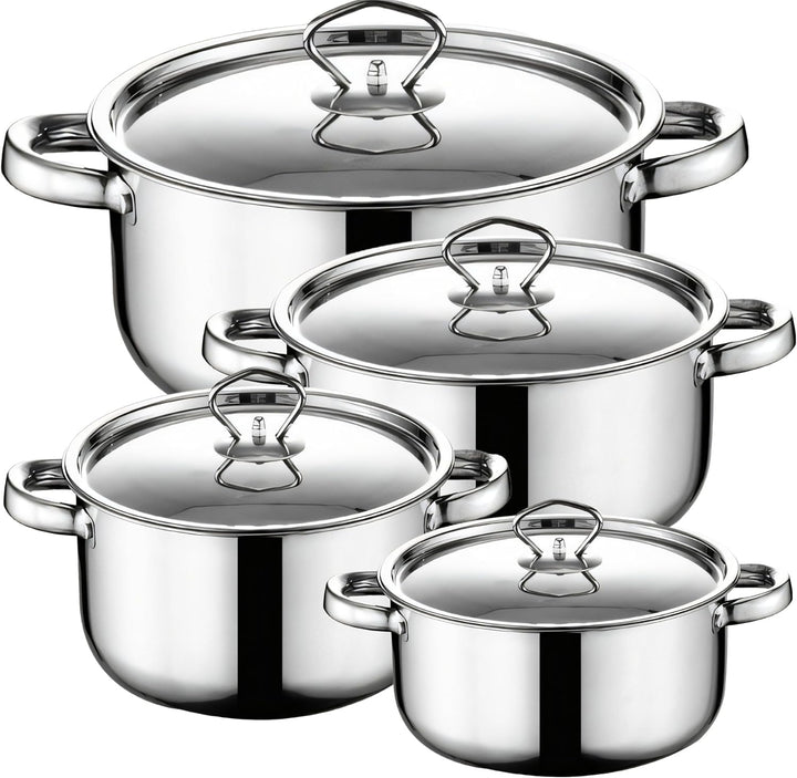 Retoo Topf und Pfannenset Induktion 15-teilig Kochtopf Set mit Deckel, 3 Schöpfkellen, Pfanne, Topfs