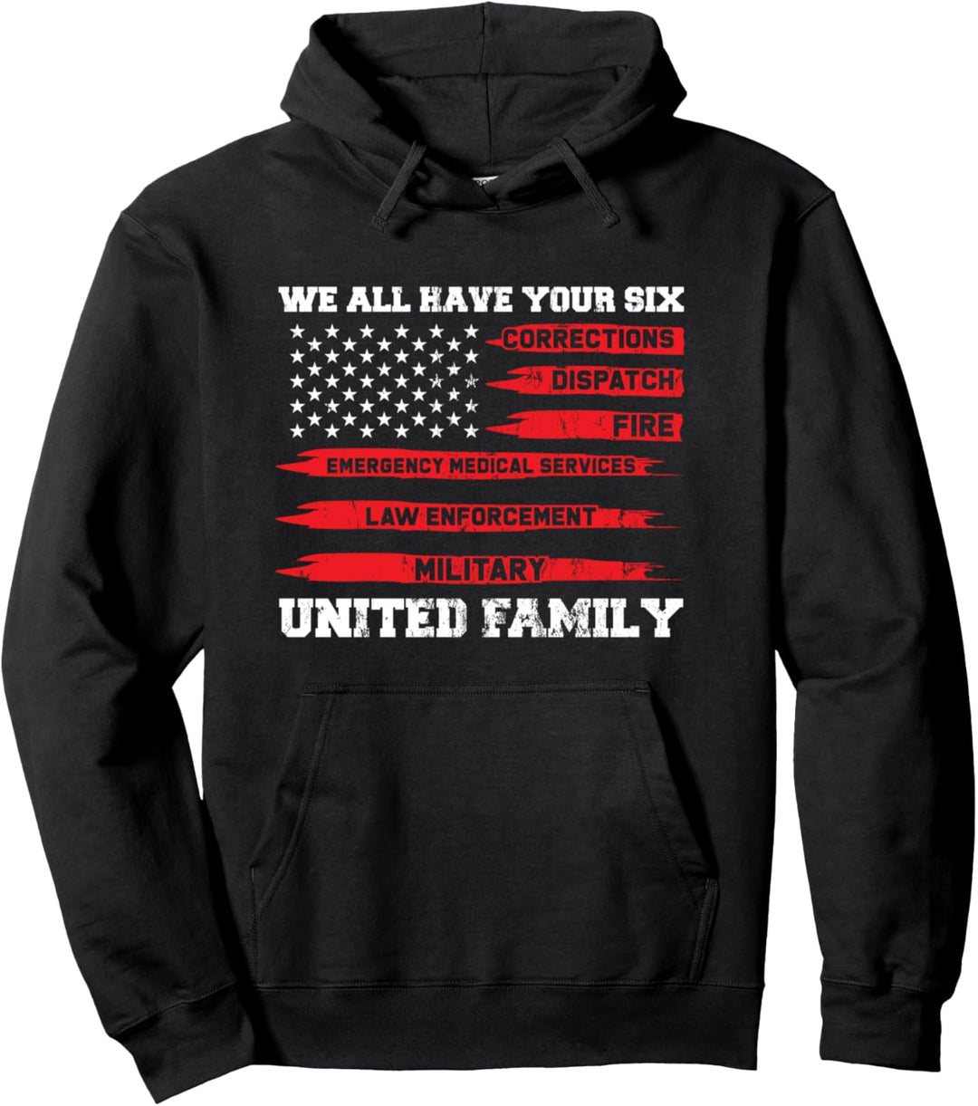 Wir alle haben Ihre sechs United Family US-Flagge Pullover Hoodie