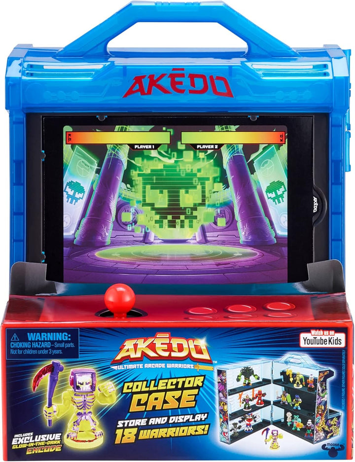 Akedo 14241 Ultimate Arcade Warriors Collector Case Mini Battling Action Figures Ready, Fight, Split