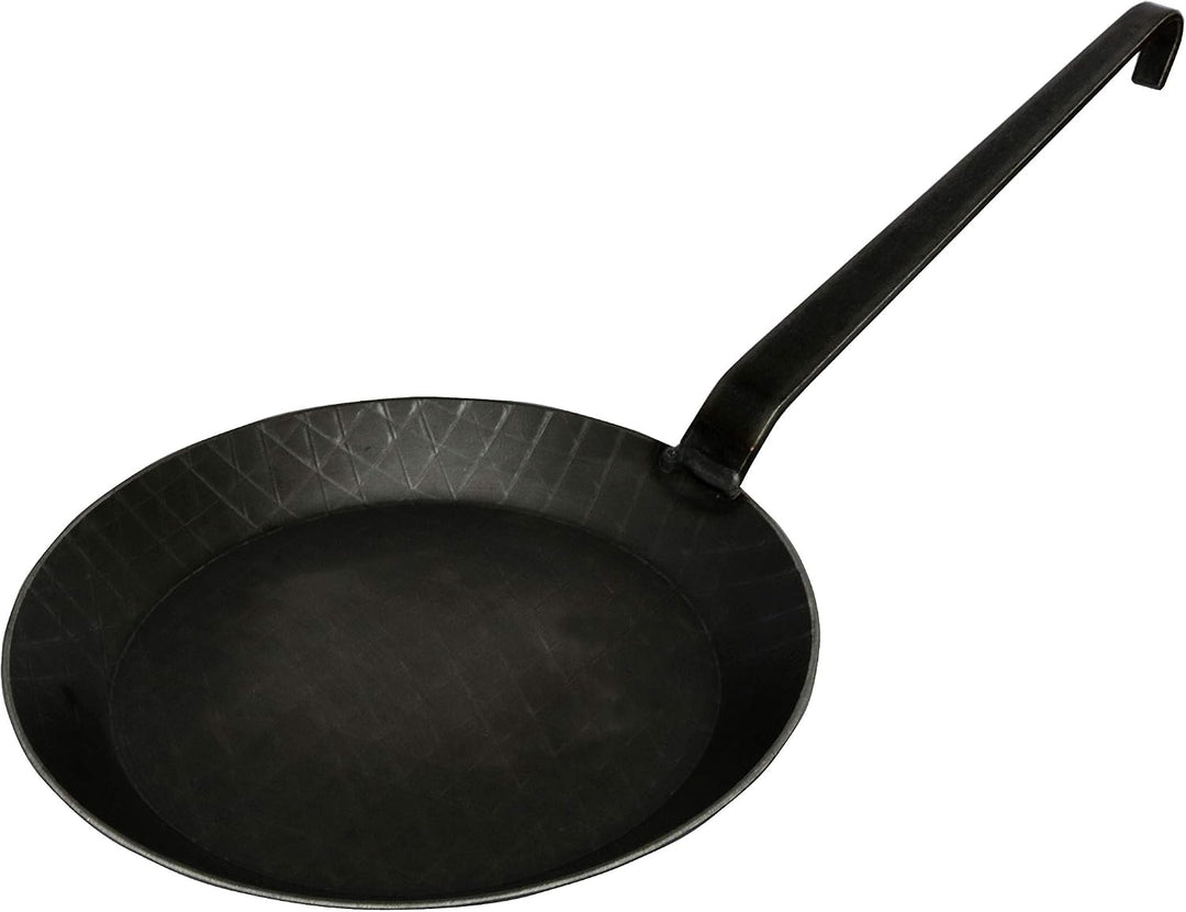 Turk 65220 Eisenpfanne mit geschmiedetem Hakenstiel Griff ist angeschweisst, Durchmesser 20 cm, 20 c