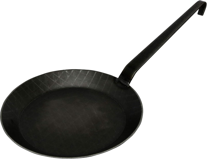 Turk 65220 Eisenpfanne mit geschmiedetem Hakenstiel Griff ist angeschweisst, Durchmesser 20 cm, 20 c