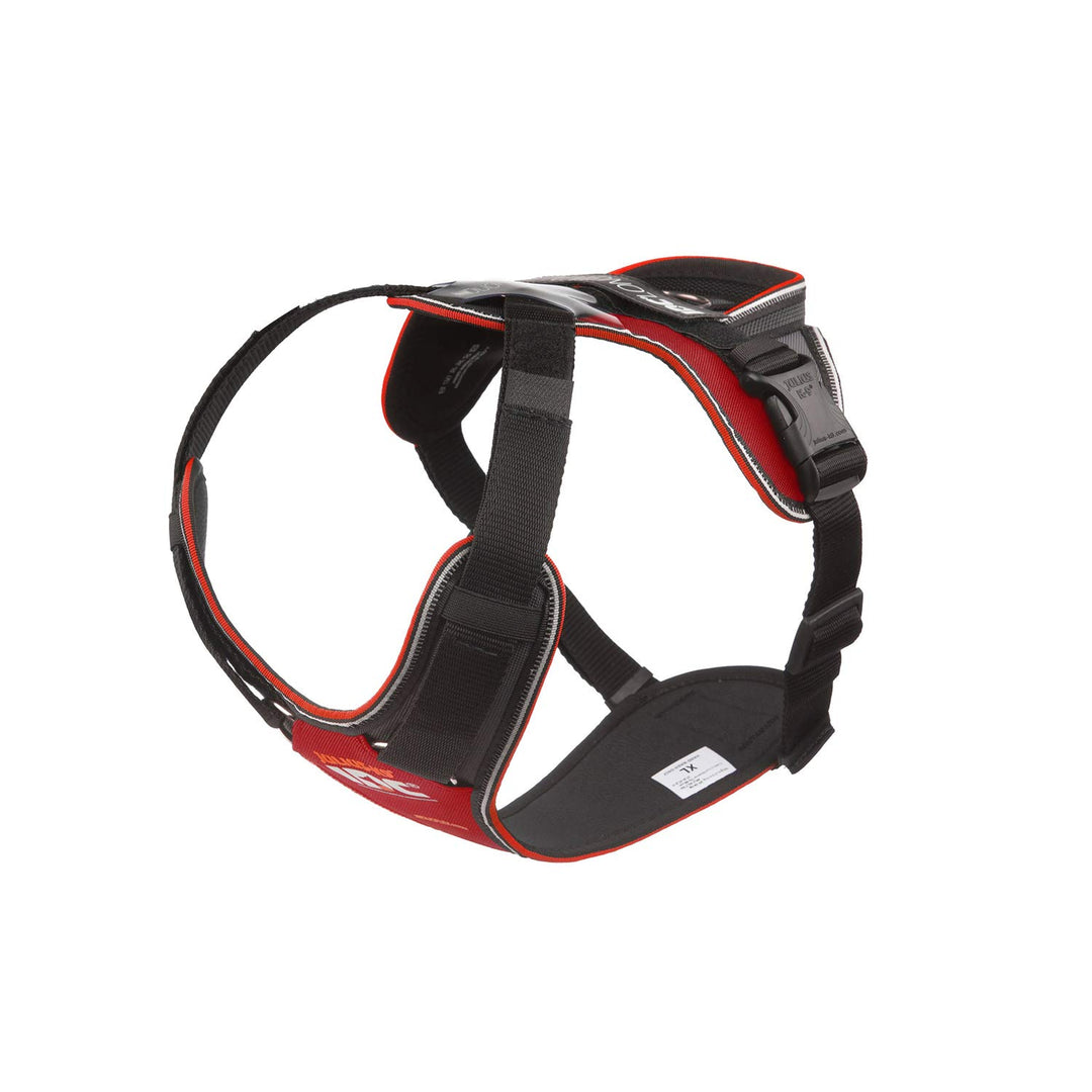 IDC Longwalk Geschirr, Rot-Grau, Grösse: XL Rot-Grau XL, Rot-Grau XL