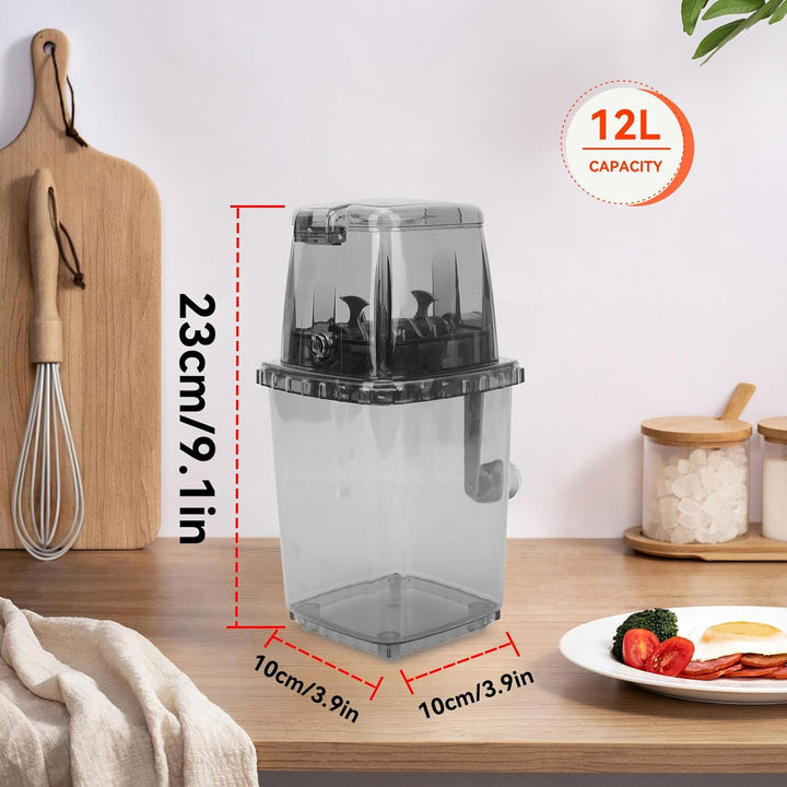 Manueller Eisbrecher, 1,2L Handkurbel Manueller Boilie Eisbrecher PP Küchenbar Eismixer Angelköder K