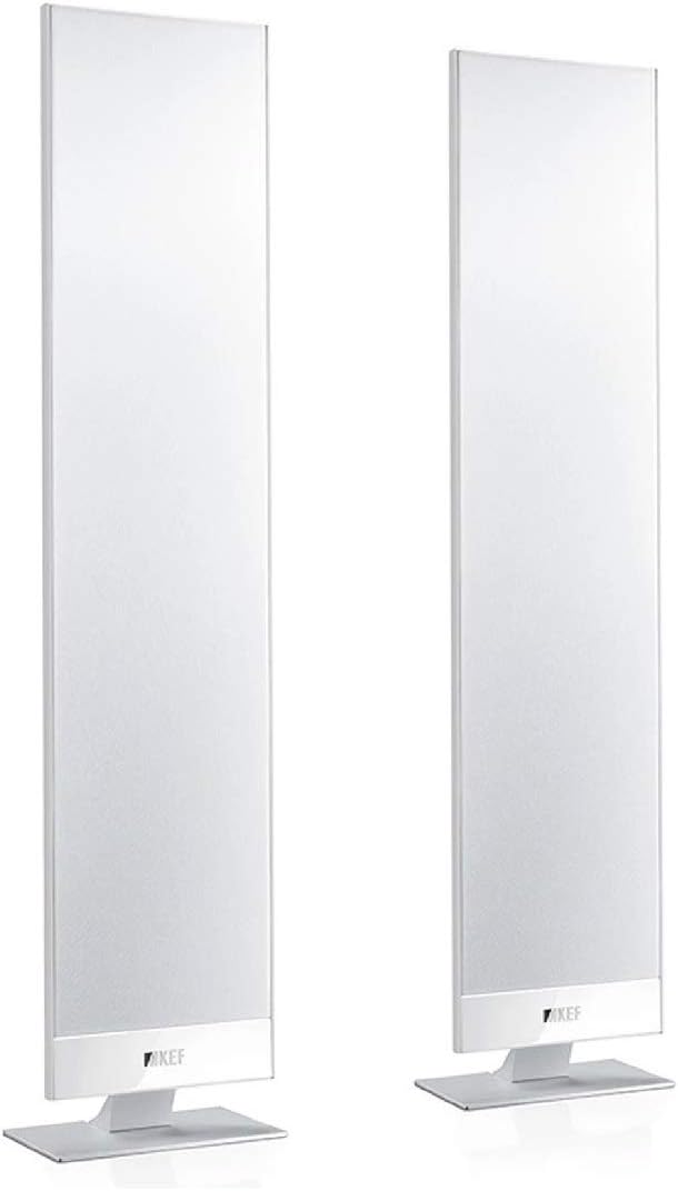 KEF T301 Lautsprecher Weiss Paar|Ultra Flach| 3,5cm tief|10-150W|HiFi|Heimkino|TV, Weiss