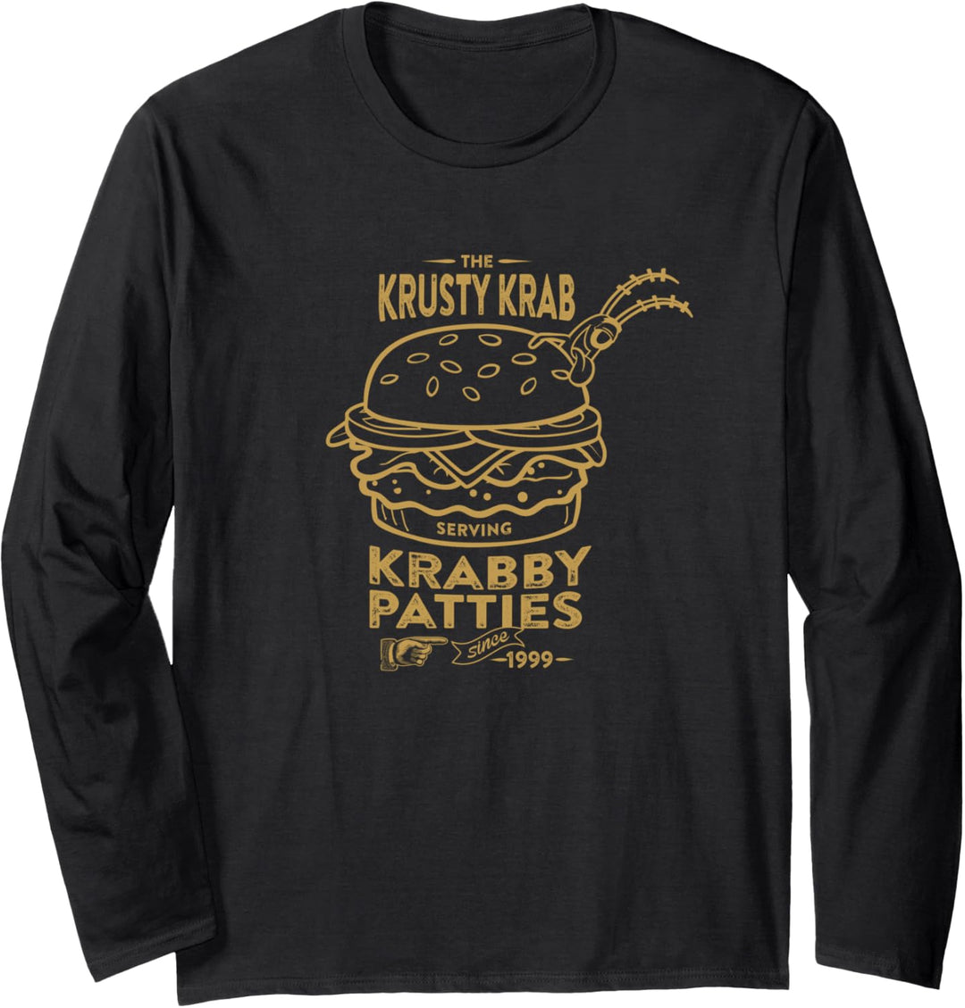 SpongeBob SquarePants Krusty Krab Krabby Patties Ad Langarmshirt